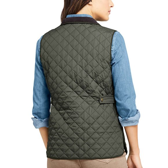 Lands End Women's Insulated Quilted Barn Vest Sz S - Picture 5 of 8